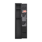 5 gun safes with 3 pistol pockets, quick access biometric adjustable heavy-duty gun rack mounted gun safes