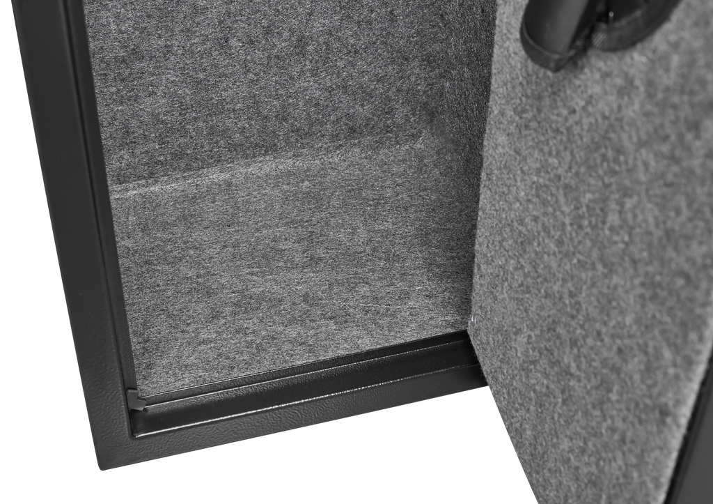 5 gun safes with 3 pistol pockets, quick access biometric adjustable heavy-duty gun rack mounted gun safes