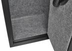 5 gun safes with 3 pistol pockets, quick access biometric adjustable heavy-duty gun rack mounted gun safes
