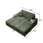 Convertible Sectional Sofa, Sleeper Oversized Living Room Lounge