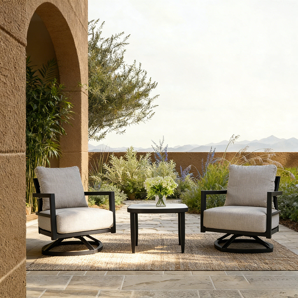 3PC Outdoor Aluminum Patio Furniture Set