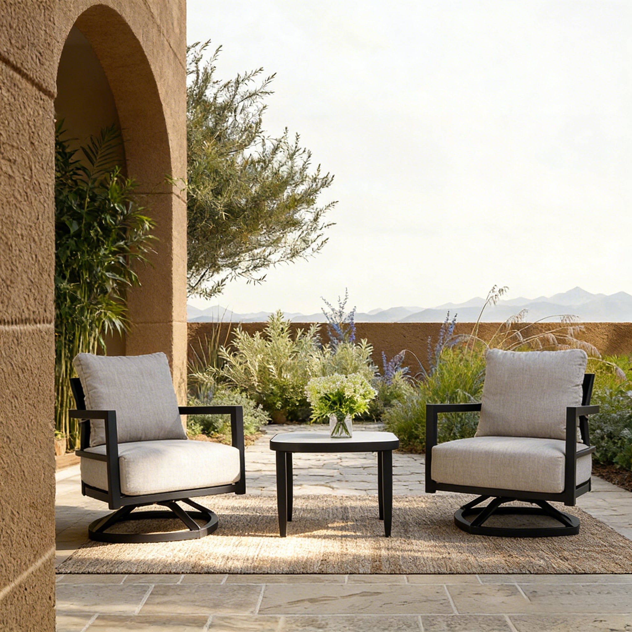 3PC Outdoor Aluminum Patio Furniture Set