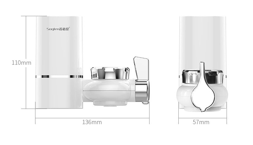 Ceramic Faucet Water Filter – Tap-Mounted Kitchen Water Purifier