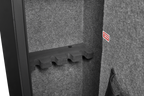5 gun safes with 3 pistol pockets, quick access biometric adjustable heavy-duty gun rack mounted gun safes