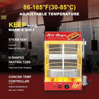 2-Tier Electric Food Steamer with Bun Warmer