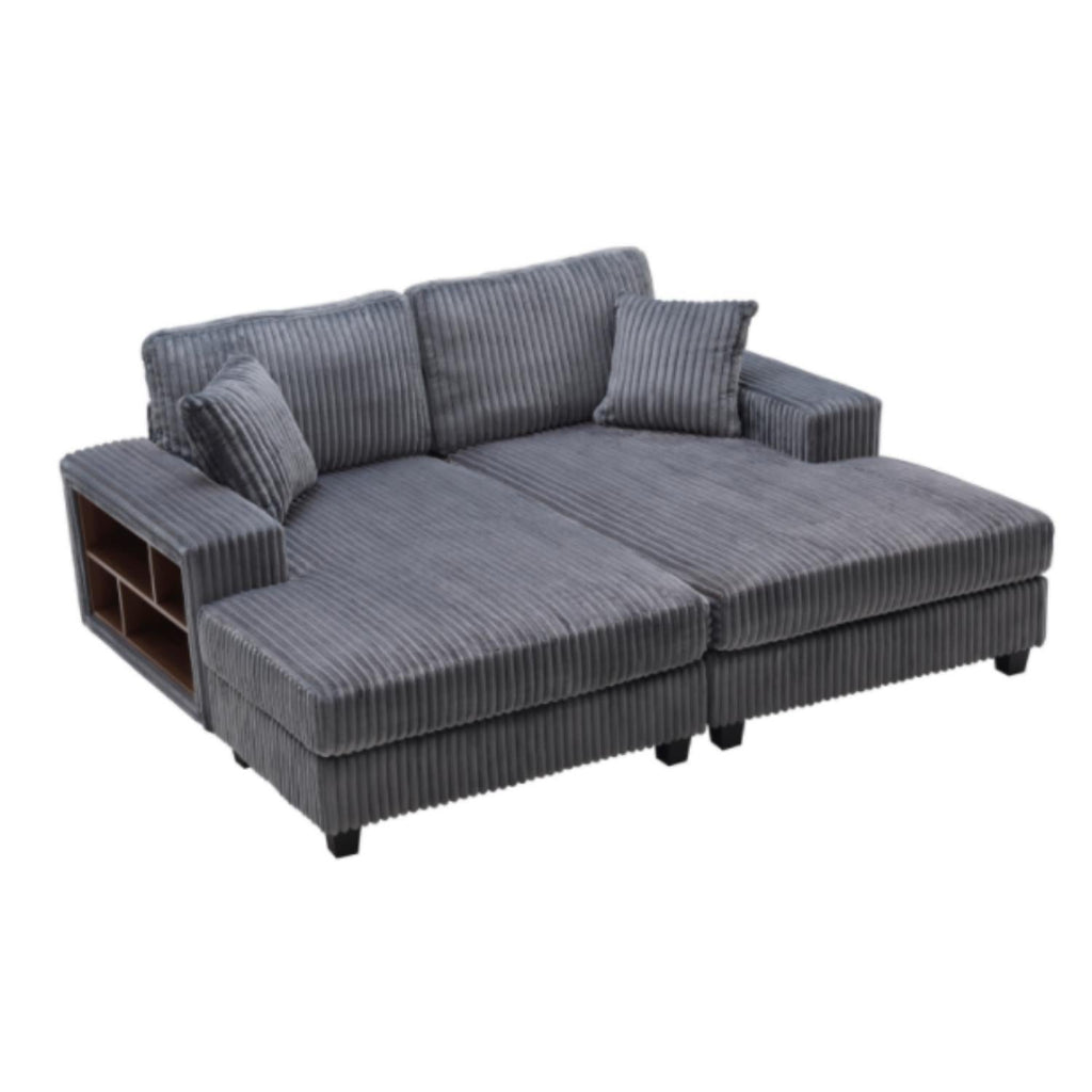 Convertible Sectional Sofa, Sleeper Oversized Living Room Lounge