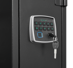 5 gun safes with 3 pistol pockets, quick access biometric adjustable heavy-duty gun rack mounted gun safes