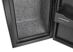 5 gun safes with 3 pistol pockets, quick access biometric adjustable heavy-duty gun rack mounted gun safes