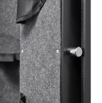 5 gun safes with 3 pistol pockets, quick access biometric adjustable heavy-duty gun rack mounted gun safes