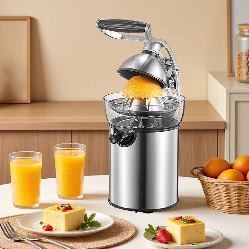 Electric Citrus Juicer Squeezer with Interchangeable Cones