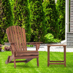 Lounge Patio Chair For Garden Outdoor Wooden Folding Adirondack Chair (Set of 2) Solid Cedar Wood Lounge Patio Chair For Garden