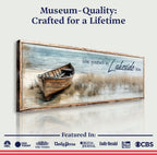Lose Yourself in Lakeside Bliss Lake House Coastal Sign II