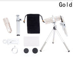 Compatible With , Manufacturers Wholesale 12 Times Mobile Phone Lens Chinese Red 12X Telescope Photography Long Focus Lens Camera Phone Accessories