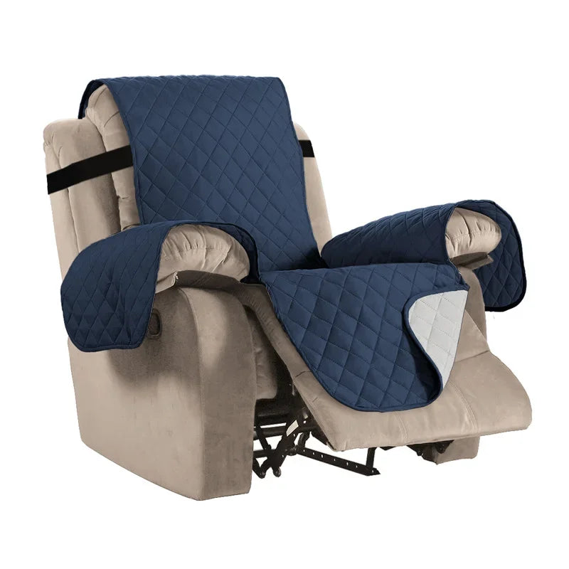 Waterproof Recliner Cover Snap Fixed Pet Dog Kids Sofa Mat Couch Slipcovers For Living Room Dustproof Furniture Protector Covers