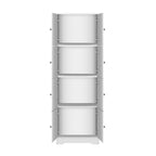 Tall Storage Cabinet With 8 Doors And 4 Shelves, Wall Storage Cabinet For Living Room, Kitchen, Office, Bedroom, Bathroom