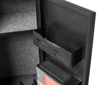 5 gun safes with 3 pistol pockets, quick access biometric adjustable heavy-duty gun rack mounted gun safes