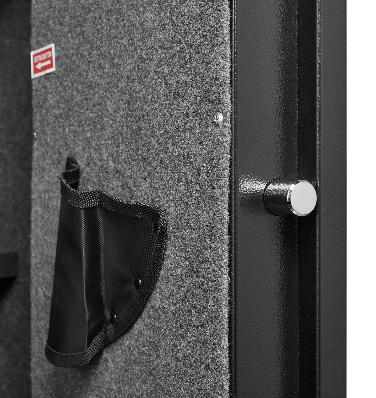 5 gun safes with 3 pistol pockets, quick access biometric adjustable heavy-duty gun rack mounted gun safes