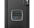 5 gun safes with 3 pistol pockets, quick access biometric adjustable heavy-duty gun rack mounted gun safes