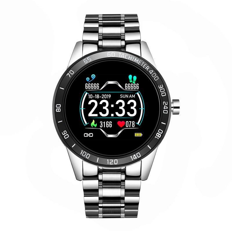 Smart Watch For Men With  LED Screen and  Heart Rate Monitor Blood Pressure Fitness tracker Sport waterproof Smartwatch