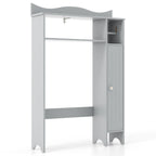 Wood Over the Toilet Bathroom Space Saver with Paper Holder and Shelf
