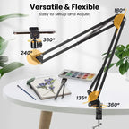 2025 NEW Flexible Arm Tripod For Phone Stand Table Folded Anchor 360° Rotation Online Desktop Laptop Video Live Shot Photography