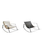 Adult Rocking Recliner Lounge Chair Comfortable Reclining Armchair Living Room Patio Two Seater Moon Chair Home Use Furniture