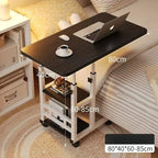 Rotating wheel household desk,bedside table, adjustable standing desk stand,mobile laptop stand,suitable for bedroom and office