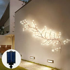 1PC Solar 96LED Willow Vine Lights,Outdoor Waterproof Fairy String Lights,Wall Decor Lamps For Garden,Porch,Shop,Terrace,Pathway