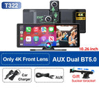 10.26'' Universal Portable Carplay Car Screen Wireless Carplay Screen Wireless Car Stereo Carplay Android Auto Car Touchscreen