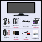 10.26'' Universal Portable Carplay Car Screen Wireless Carplay Screen Wireless Car Stereo Carplay Android Auto Car Touchscreen