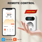 WiFi Digital Socket Thermostat Smart Tuya Plug Temperature Controller Programmable Countdown Timer Heating Cooling Alexa Google