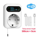 WiFi Digital Socket Thermostat Smart Tuya Plug Temperature Controller Programmable Countdown Timer Heating Cooling Alexa Google