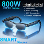 2026 AI Smart Glasses 800W HD Camera Video Recording WIFI Transmission Music AI Object Recognition 270mAh BT Call Smart Glasses