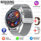 2026 New Smart Watch Men Women 1.52"HD AMOLED Screen GPS Motion trajectory Heart Rate Bluetooth Call 100+Sports Modes SmartWatch