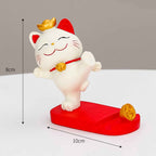 Kawaii Lucky Cat Phone Stand – Maneki Neko Style for All Phones
