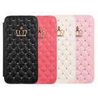 Cute Pink Wallet Flip Leather Phone Case For iPhone 14 13 12 Pro Max 11 Xr Xs X Cute Crown Cover For 7 8 Plus Card  Shock Absorption Card Pocket Pocket Full Protection Horizontal Stand Function Leather Phone Case