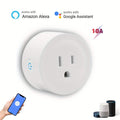Smart WiFi Plug Outlet Adapter, Works with Alexa & Google, Timer, Voice Control, 2.4GHz Network Home Automation