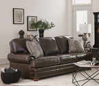 Roberto - Leather Sofa - Cocoa