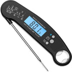 Food Kitchen Digital Meat Thermometer Waterproof Kitchen Food Cooking Thermometer with Backlight LCD Best Super Fast Electric Meat Thermometer Probe for BBQ Grilling Baking  BBQ Waterproof Kitchen Cooking Tools