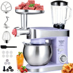 6-in-1 Electric Stand Mixer with 6.3-Quart Stainless Steel Bowl