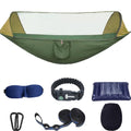 ITOPFOX Nylon Camping Hammock with Mosquito Net and Tree Straps
