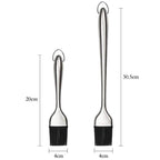 Kitchen Oil Brush BBQ Grill Basting Brush Stainless Steel Handle Pastry Brush Barbecue Cooking Brush BBQ Kitchen Tools String Brush BBQ Pastry Brush Stainless Steel BBQ Sauce Oil Pastry Brush for Baking BBQ Accessories