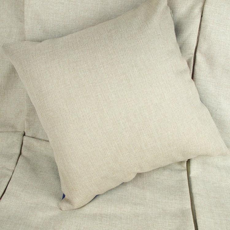 Luxury Decorative Throw Square Linen Pillowcase Blue And White Flower Bedroom Room Sofa Porcelain Printed Cushion Cover Decorative Sofa Throw Pillow Car Chair Home Decor Pillow Case Soft Design